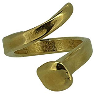 Uno de 50 Bague plaquée or 18 carats en forme de clou
