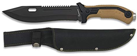 Cuchilleria Deportiva Albainox - 32113 - Cuchillo albainox Coyote. Hoja: 19.5 - Herramienta para Caza, Pesca, Camping, Outdoor, Supervivencia y Bushcraft