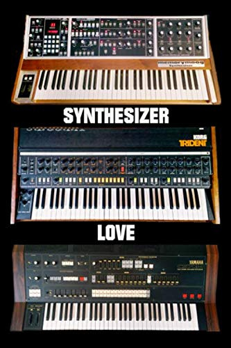 Vintage Synthesizer Notebook Synthesizer Love Journal Composition for Synth Lovers 6 x 9 inches - 120 blank page - Trident Memorymoog CS-70m
