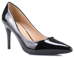 La Modeuse - Lack Pumps med en stilettklack, svart, 40 EU