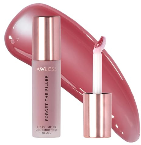 Lawless Women's Forget The Filler Lip Plumper Line Gloss, Velvet, Pink, 0.11 Fl Oz (Pack of 1)