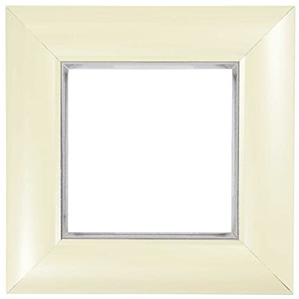 ElekTek Decorative Switch Surround Frame Cover Finger Plate Manhattan Pearl Cream Gloss