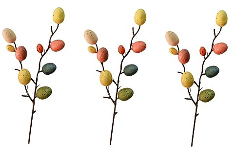 Warmhm 3stücke Ostereierdeko Für DIY-bastelarbeiten Osterblumenarrangement Dekoratives Osterei Für Osterfeier