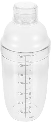 Mobestech Coctelera Espesa Manual De Vaso Mezclador Transparente Para Cócteles Té Leche y Bebidas Frías Casa o Bares
