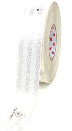 Finest Folia 3M Diamond Grade 983 Scotchlite - Cinta reflectante (50 mm, color blanco, 10, 5 metros)