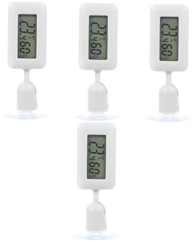 CIYODO 4 Pièces Hygromètre pour reptiles thermomètre numérique pour reptiles jauge d'humidité et de température thermomètre digital thermometre digital thermomètre à ventouse abdos