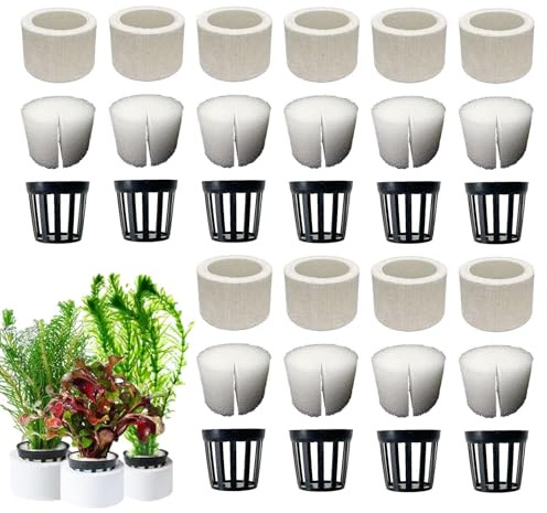 Aquarium Plant Weights Ceramic - Aquatic Plants Fixed Ring Set, Anti Floating Plant Basket | Aquarium Landscape Decorative Accessories, Landscape Fish Tank Plants Holder for Plant Fix