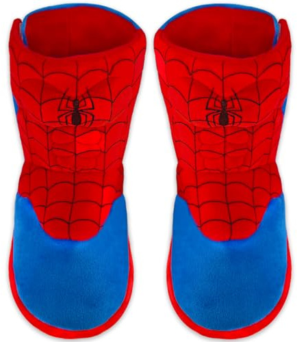 Dream Bridge Boys Girls Booties Kids Slippers Boots Spider Home Shoes Warm Plush Ankle Booties