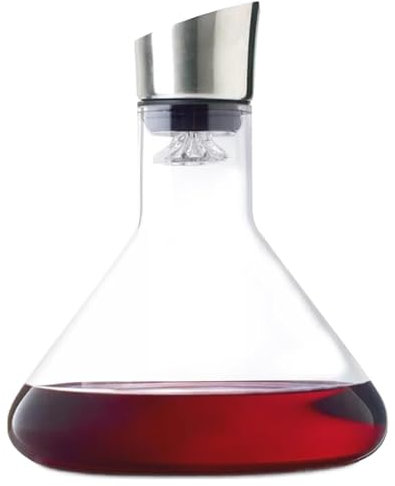 Wine Decanter - Wine Carafe | Aerator Dispenser Pourer Whiskey | Wine Hand-Held Aerator for White and Red Wine with Built-in-Dispenser Red Glass Decanter Wine Accessories Bottle Wine Pourer