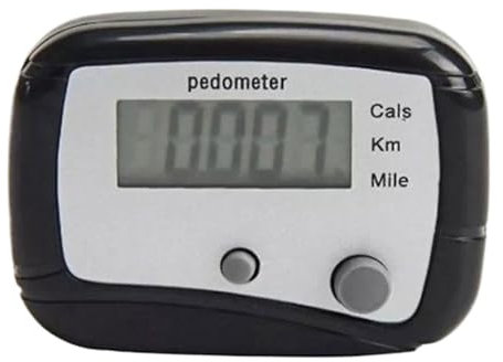 Walking Pedometer, Small Distance Locator, Miles/km Step Counter, Multifunctional Sport Accessory, Basics for Fitness, Exercise, Daily Activity, Travel, and Health Monitoring