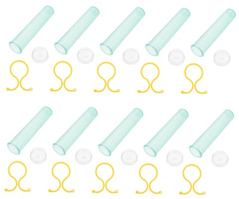 FONDOTIN Set Di Tubi Per La Conservazione Dei Fiori 100 Pezzi Fiale Di Plastica Per Acqua Nutriente Contenitore Per Acqua Per Fiori Colore Casuale