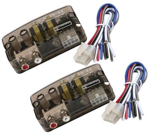 NUOBESTY Convertitore di Uscita Audio per Autoradio Adattatore Audio per Auto con Convertitore Basso Ritardo per Amplificatori e Integrazione