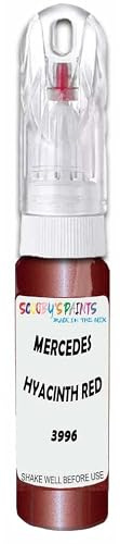 SCOOBYS PAINTS BACK IN THE MIX Touch Up Paint Compatible With Mercedes Hyacinth Red Metallic 3996 Scratch Fix Automotive Car (20Ml)