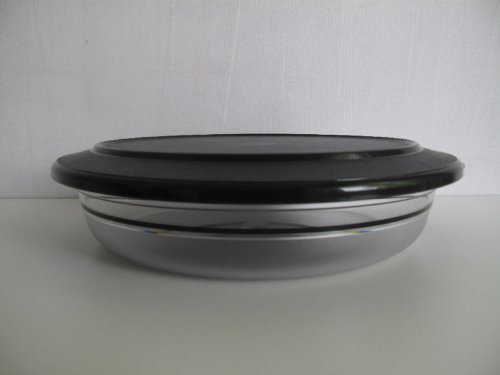 TUPPERWARE Tafelperle 1,3L schwarz flach Schüssel Schale Servieren Classic Royal 17172