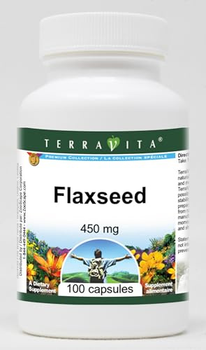 Flaxseed - 450 mg (100 Capsules, ZIN: 511767) - 3 Pack