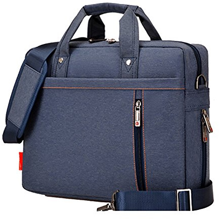 Sacoche en Ordinateur Portable Serviettes Anti-Chocs avec Multi-Fonctionnel Sac à 17 pour Tablette/PC Ordinateur Portable/Chromebook/Macbook/Ultrabooks Bleu