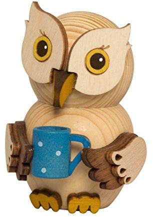 Kuhnert Verschiedene Mini Eulen | Dekofigur aus Holz | Verschiedene Größen | Made in Germany