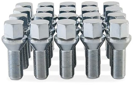 20 x Chrome Alloy Wheel Bolts Compatible With BMW 2 Series Part No. 20BM425113