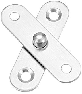uxcell 8 Sets Stainless Steel 360 Degree Rotating Door Pivot Hinge 57mm x 16mm
