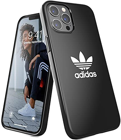 adidas EX7953 Hülle Entwickelt für iPhone 12 Pro Max 6.7, Fallgeprüfte Hüllen, stoßfeste erhöhte Kanten, Original Snap Case Schutzhülle, Schwarz