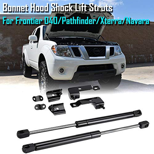 2Pcs Front Bonnet Hood Shock Accessories Lift Struts Bar Support Arm Gas Spring Fit for Nissan Frontier/Navara D40/Pathfinder/Xterra 2004-2018