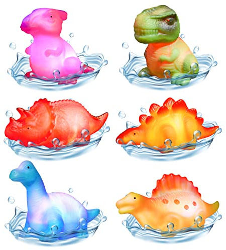 EUCOCO Badewannenspielzeug, Spielzeug ab 6-12 Monate Badespielzeug Baby ab 1-3 Jahr Spielzeug ab 1-4 Jahre Junge Dinosaurier Spielzeug Geschenk Mädchen Wasserspielzeug