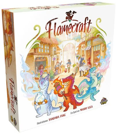 Cardboard Alchemy, Flamecraft, Familienspiel, Brettspiel, 1-5 Spieler, Ab 12+ Jahren, 60 Minuten, Deutsch