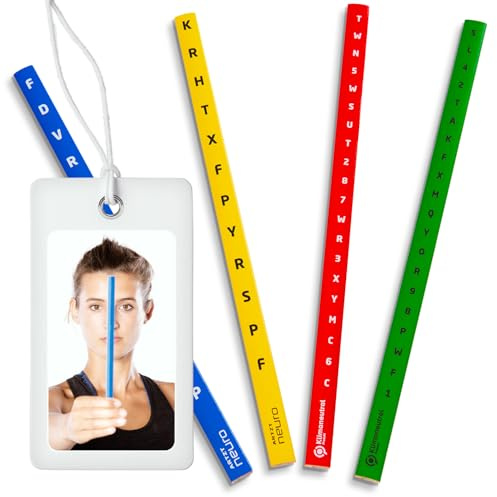 ARTZT neuro Vision Stick 4er Set | Fokussierstäbe für neurozentriertes Training & Neuroathletik | Augentraining zur Verbesserung von Fokus, Koordination & visueller Wahrnehmung | PEFC Zertifiziert