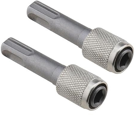 SG Store 2PCS SDS-Plus Drill Chuck Adapter 6.35mm 1/4 Inch Hex Socket Drill Holder Converter SDS Bit Adapter for Hammer Drills Light Picks