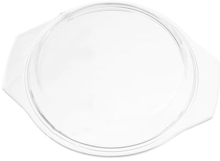 SHOWERORO Glasabdeckung Mikrowellen Tellerabdeckung 23cm Hitzebeständig Für Mikrowellen Und Dampfgarer Mit Griff Für Einfaches Anheben
