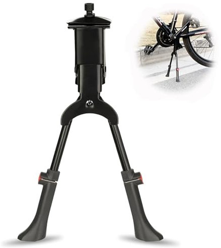 massway Fahrradständer Zweibein-Ständer, Doppelständer Höhenverstellbar 24-28 Zoll Zweibeinständer Tragkraft 30kg Fahrrad Ständer für City Fahrrad, MTB und Trekkingräder