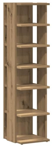 vidaXL Schuhschrank Artisan-Eiche 28x27x102 cm Holzwerkstoff