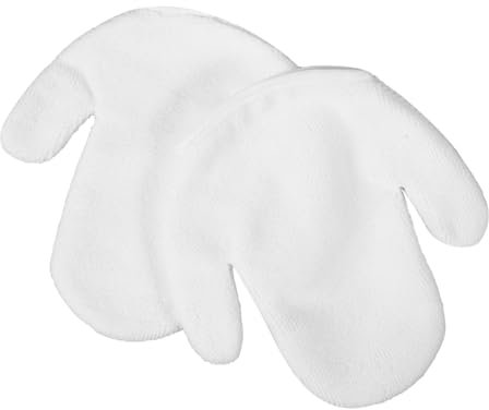 Beavorty Gesichtswaschhandschuhe 2er-pack Peeling-handschuhe Gesichtsreinigungswerkzeuge Aus Weicher Baumwolle Make-up Vielseitige Hautpflegehandschuhe in Spa-qualität