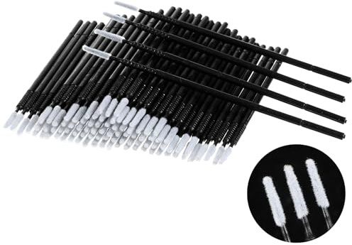 Dimeho 200 Stück Einweg-Lippenpinsel Make Up Lippenstift Pinsel Mikro Pinsels Lippenstift Stab Applikator Lipgloss Concealer Pinsels Lippenapplikator Werkzeug für Wimperntusche-Applikatoren