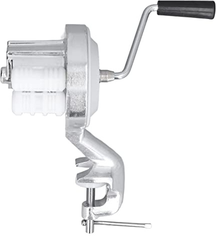 Cocoarm Manual Hand Crank Cavatelli Pasta Maker Machine Portable Homemade Macaroni Making Tool for Kitchen Restaurant Use