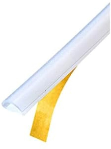 CR* S1LBT2 Shower Door Translucent Silicone Bulb Seal with Pre-Applied Tape for 1/16 to 3/16 Gap - 95 in Long