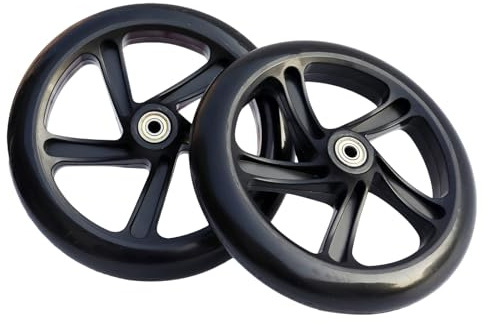 Ersatzrollen für Roller: Möbelrollen für Skateboard-Rollen, 145/180/200 mm, 2 solide Reifen mit Kugellager, ruhige für Roller, Skateboard, Roller