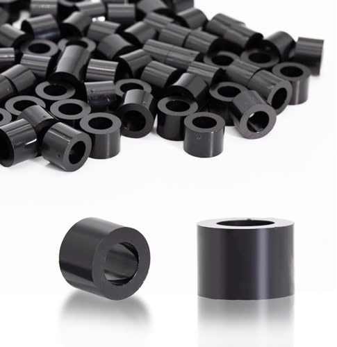 KINETOX 100 Pièces Rondelles d'espacement Rondes en ABS Entretoises Plastique Isolantes Rondelle Plastique M8 pour vis M8 14x10mm pour Circuit Imprimé | Isolation électrique