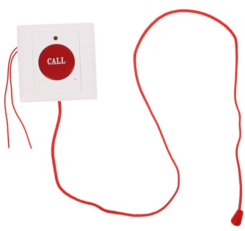 BELLIFFY Pulsante di Chiamata di Emergenza a Corda per Pazienti e Anziani Tecnologia Wireless, Facile Montaggio, Allarme Rapido per Assistenza Domestica e Sanitaria