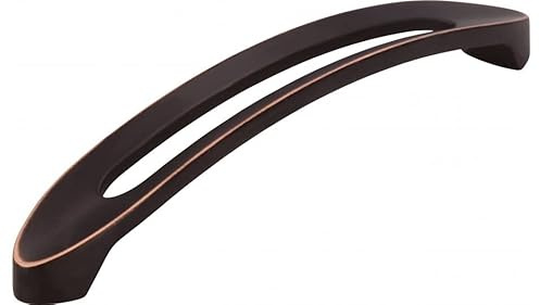 SIRO Möbelgriff Boizenburg, Modern, Design, Druckguss kupfer schwarz getrommelt, 180 mm x 29 mm x 25 mm, LA 160 mm, 2374-180ZN77