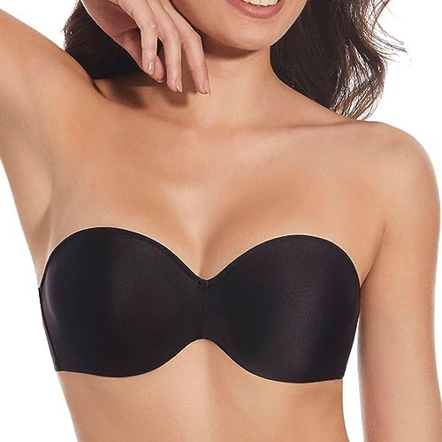 Selene Sujetador Copa B sin Tirantes Mercedes - Negro, 95