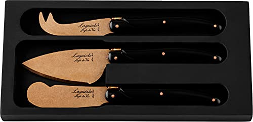 Laguiole Style de Vie Prestige Line - Set di 3 coltelli da formaggio, in rame