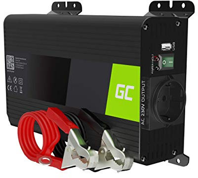 Green Cell PRO 300W/600W 12V auf 230V Reiner Sinus Volt kfz Spannungswandler Wechselrichter Konverter Pure Sine Wave Power Solar Inverter DC AC Umwandler Stromwandler