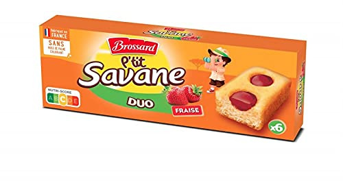 BROSSARD - P'Tit Savane Duo Fraise 150G - ( Lot De 4 )