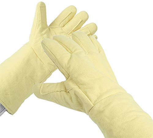 BJTYHT Résistant à la Chaleur Gants Gants résistants à la température élevés résistant à l'usure Protection Anti-découpe de la Perforation de la Perforation de la Main-d'œuvre Industrielle