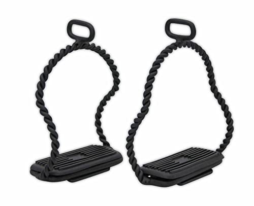 AMKA Isländersteigbügel schwarz geschwungene Schenkel