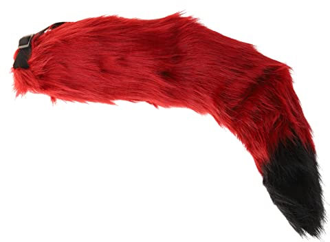 Generisch Plüschtierschwanz-zubehör Für Halloween Tierschwanz-cosplay-maskerade Weißer Kunstpelzschwanz Mit Elastischem Bund