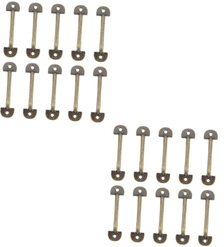 BESTonZON 40 Stk handhaben Krabbennetz Türgriffe Vintage Eitelkeit Messing zieht Schminktisch Kommode Schrankgriff Schrankzugknopf Legierung Türschnalle Schrank ziehen Zubehör Antiquität