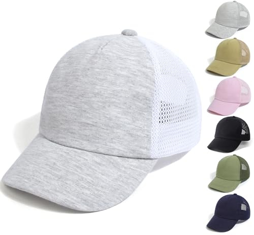 QIYIENDIAN Baby Toddler Baseball Caps Cappelli da Sole Regolabili Dinosauro Cappello a Tinta Unita Bambini Ragazzi Ragazze(White,1-3Years)