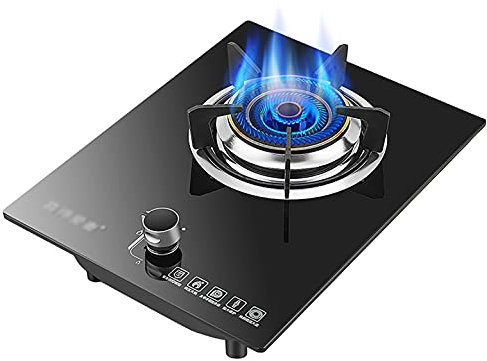 Plaque de cuisson à gaz intégrée, cuisson sur table, protection contre les flammes par thermocouple/allumage électronique par impulsion, pour réchauffer, cuisiner, faire bouillir, frire, mijoter